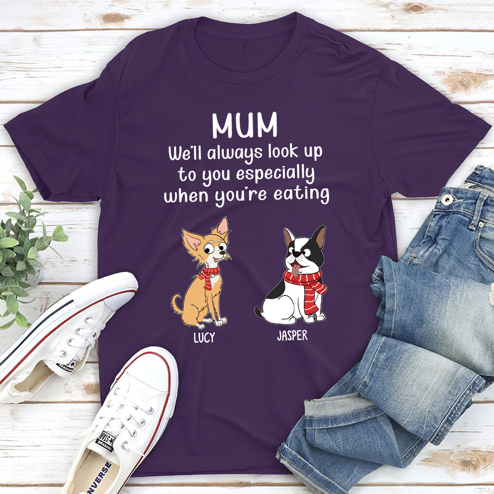 When You're Eating - Personalized Custom Unisex T-shirt