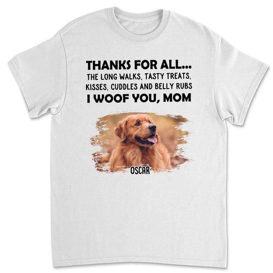 Thanks For All... Photo - Personalized Custom Unisex T-shirt