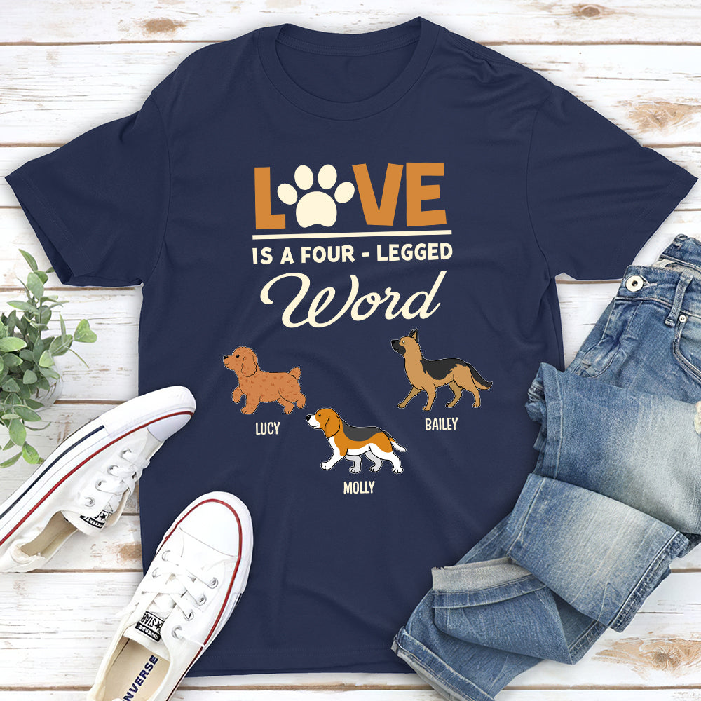 A Four Legged Word - Personalized Custom Unisex T-shirt
