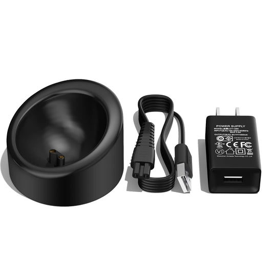Replacement for MANSCAPED Charging Dock Compatible with MANSCAPED Lawn Mower 3.0/2.0 Electric Groin Hair Trimmer The Weed Whacker Nose and Ear Hair Trimmer Adapter Power Cord