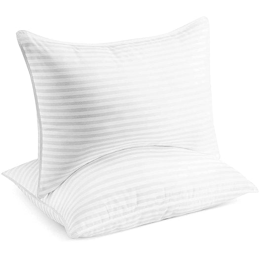 Bed Pillows Queen Size Set of 2 - Down Alternative Bedding Gel Cooling Pillow