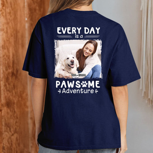 Pawsome Adventure Photo - Personalized Custom Unisex T-shirt