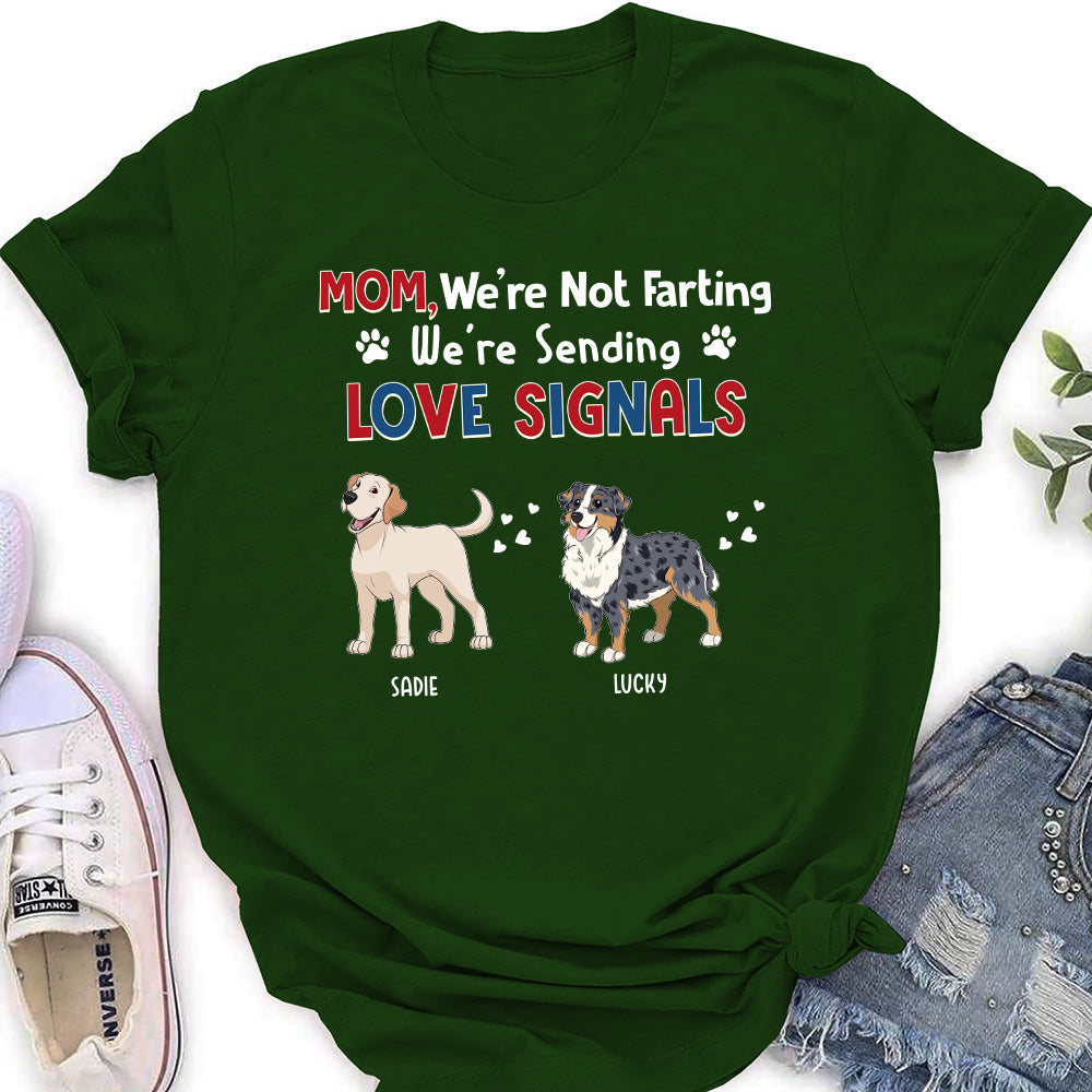 Sending Love Signals - Personalized Custom Women's T-shirt