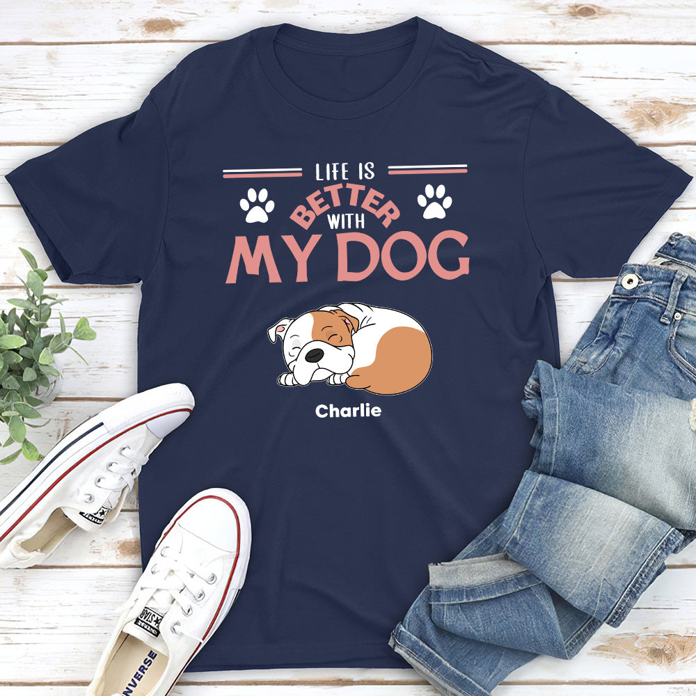 Better With My Fur Kids - Personalized Custom Unisex T-shirt