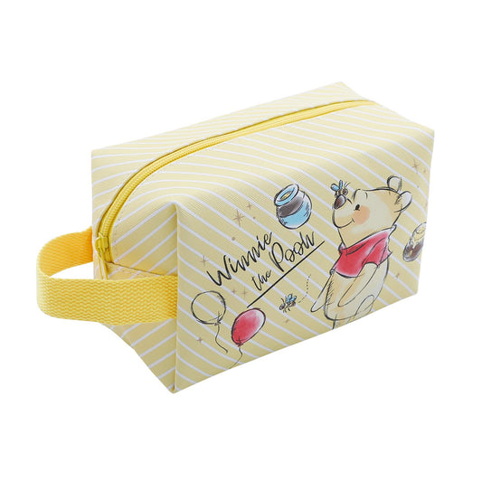 G-Ahora Pooh Square Makeup Bag Pooh Bear Cosmetic Bags Zipper Pouch Bag Pooh Piglet Toiletry Bag for Grils Women(MU-Pooh)