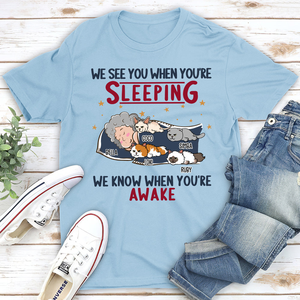 Cats See You - Personalized Custom Unisex T-shirt