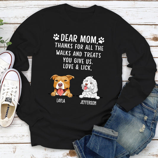 Thanks For All The Treats - Personalized Custom Long Sleeve T-shirt