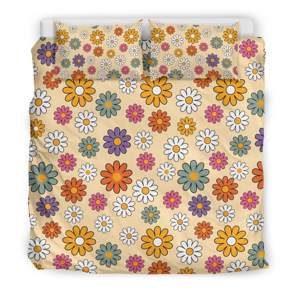 Boho Hippie Daisies Quilt, Doona & Duvet Covers