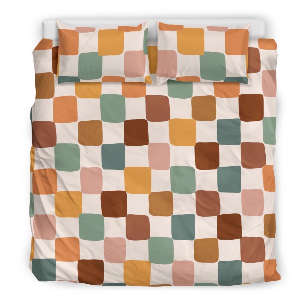 Boho Checkered Quilt, Doona & Duvet Covers
