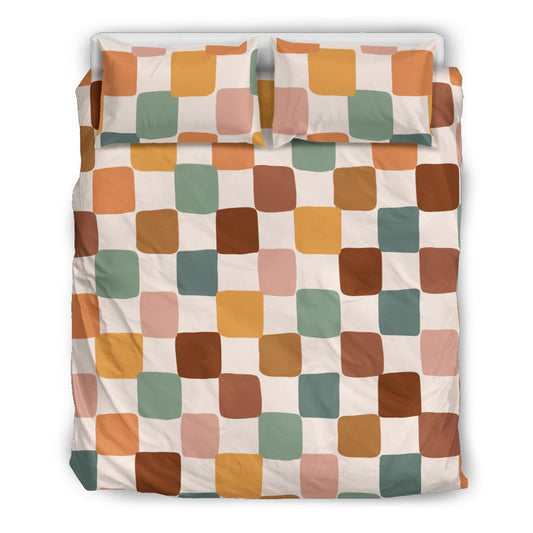 Boho Checkered Quilt, Doona & Duvet Covers