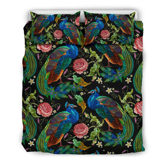 Peacock Parade Quilt, Doona & Duvet Covers