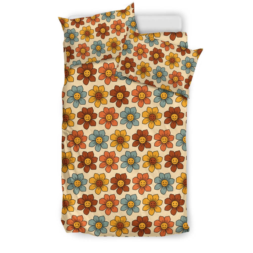 Smiling Flowers Duvet Cover Quilt, Doona & Duvet Covers