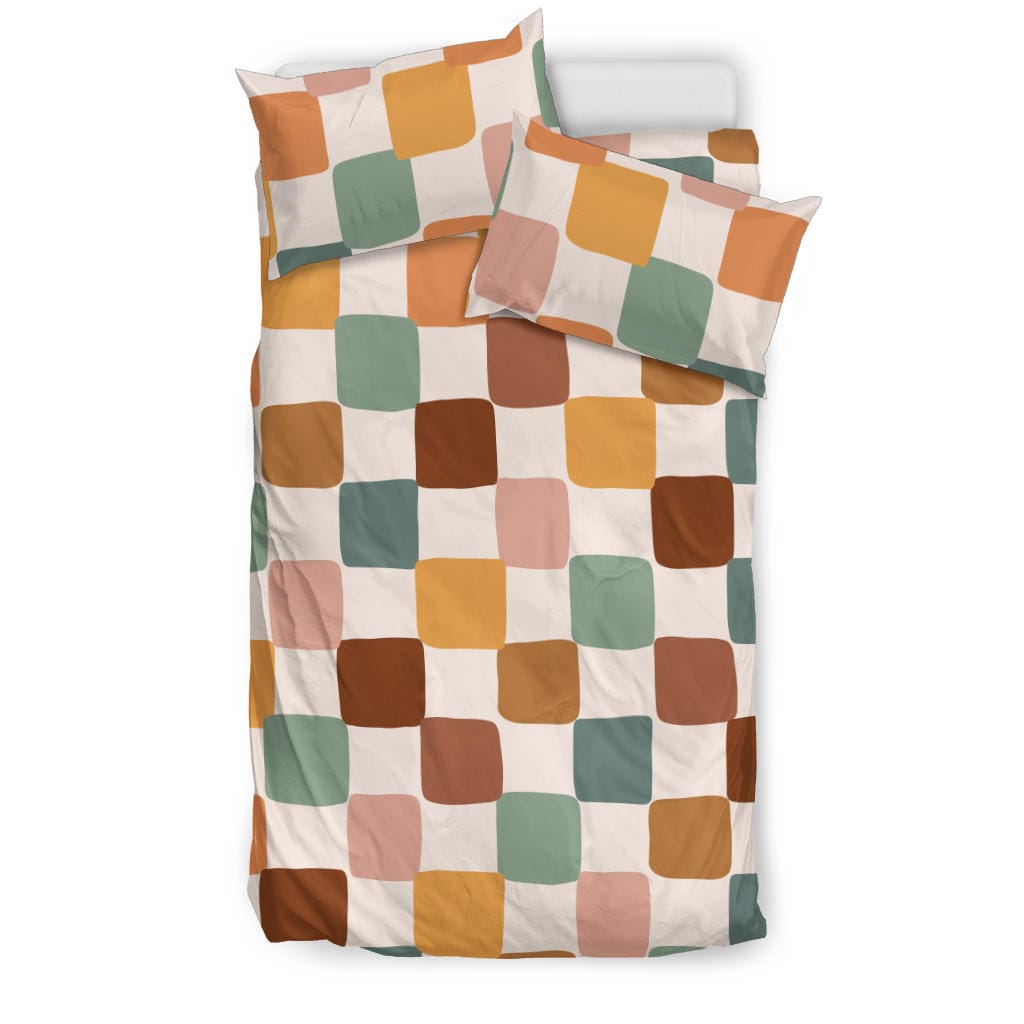Boho Checkered Quilt, Doona & Duvet Covers