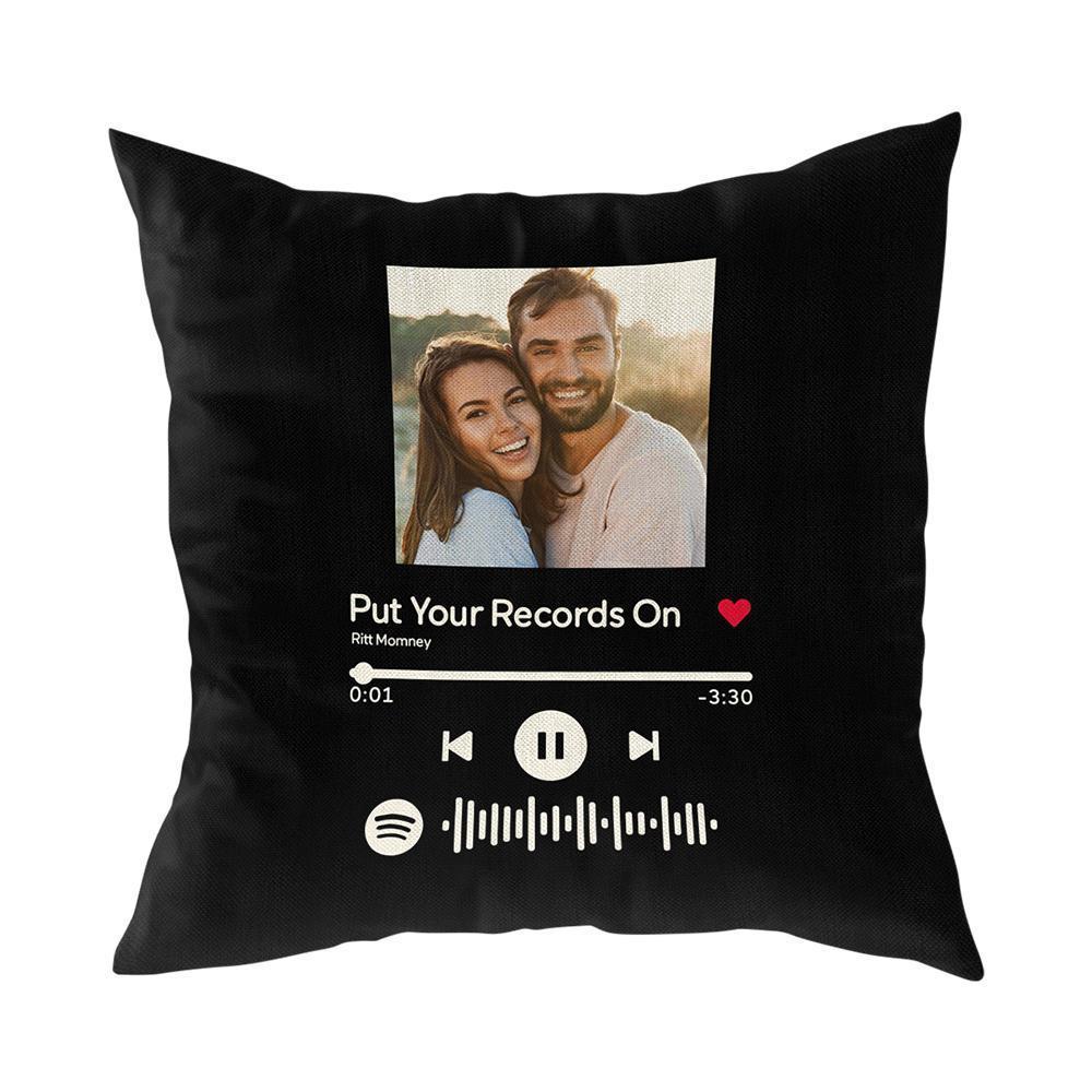 Scannable Spotify Code Blankets and Pillows Set Home Decor