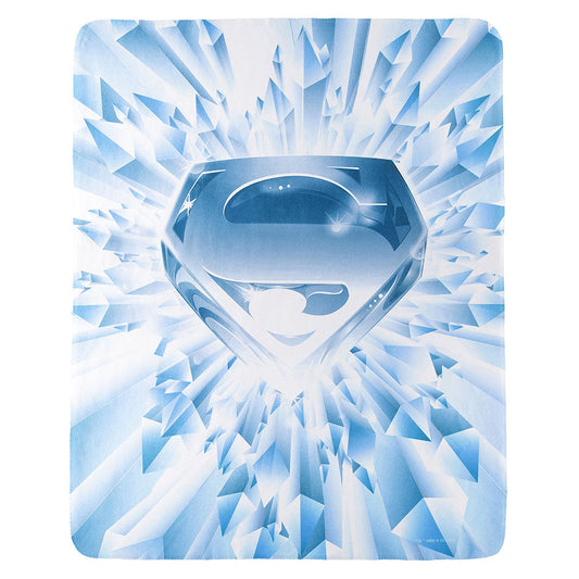 SUPERMAN: THE MOVIE Fortress of Solitude Sherpa Throw Blanket