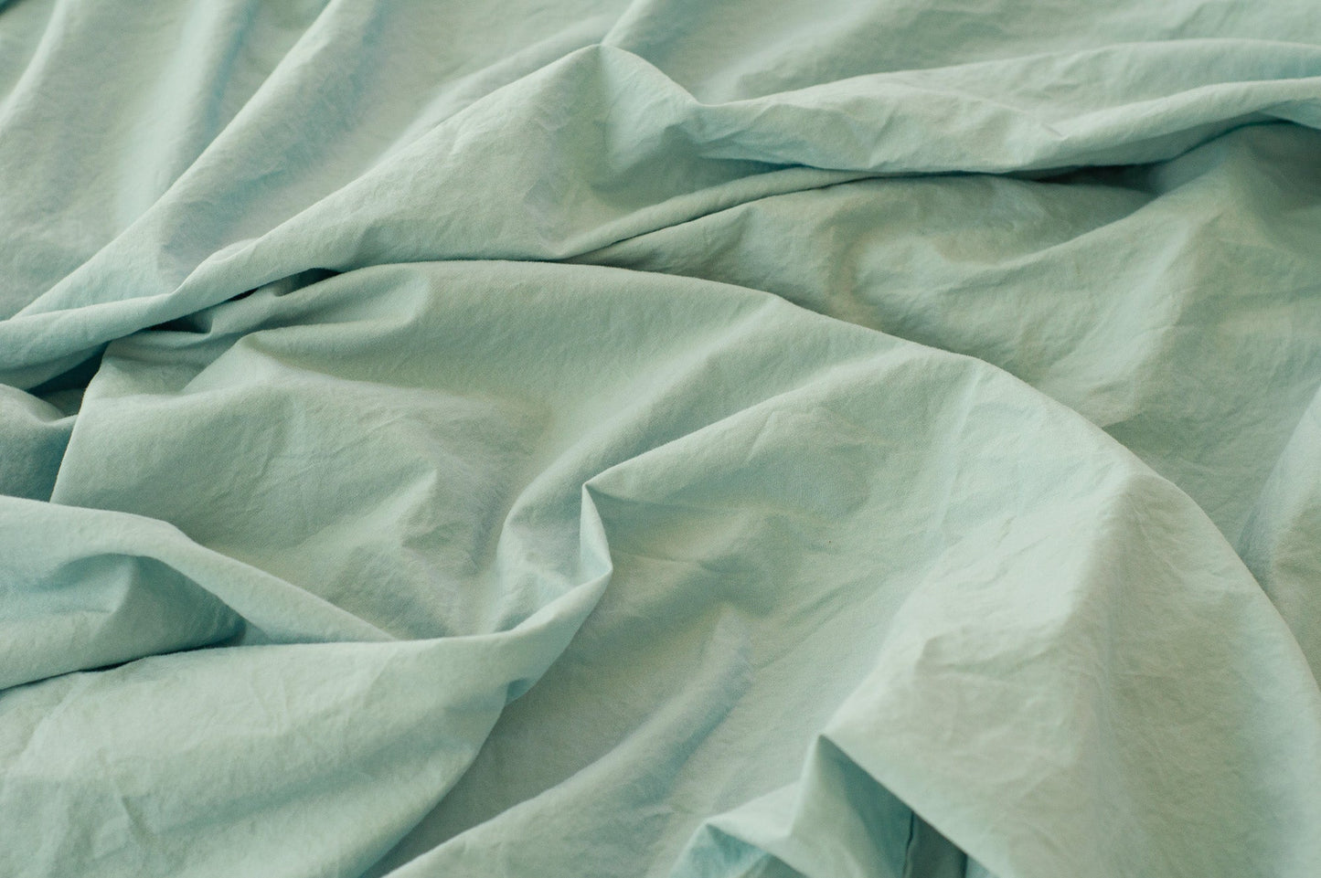 Nest Bedding® Crinkle Percale Organic Cotton Duvet Cover Set + Shams