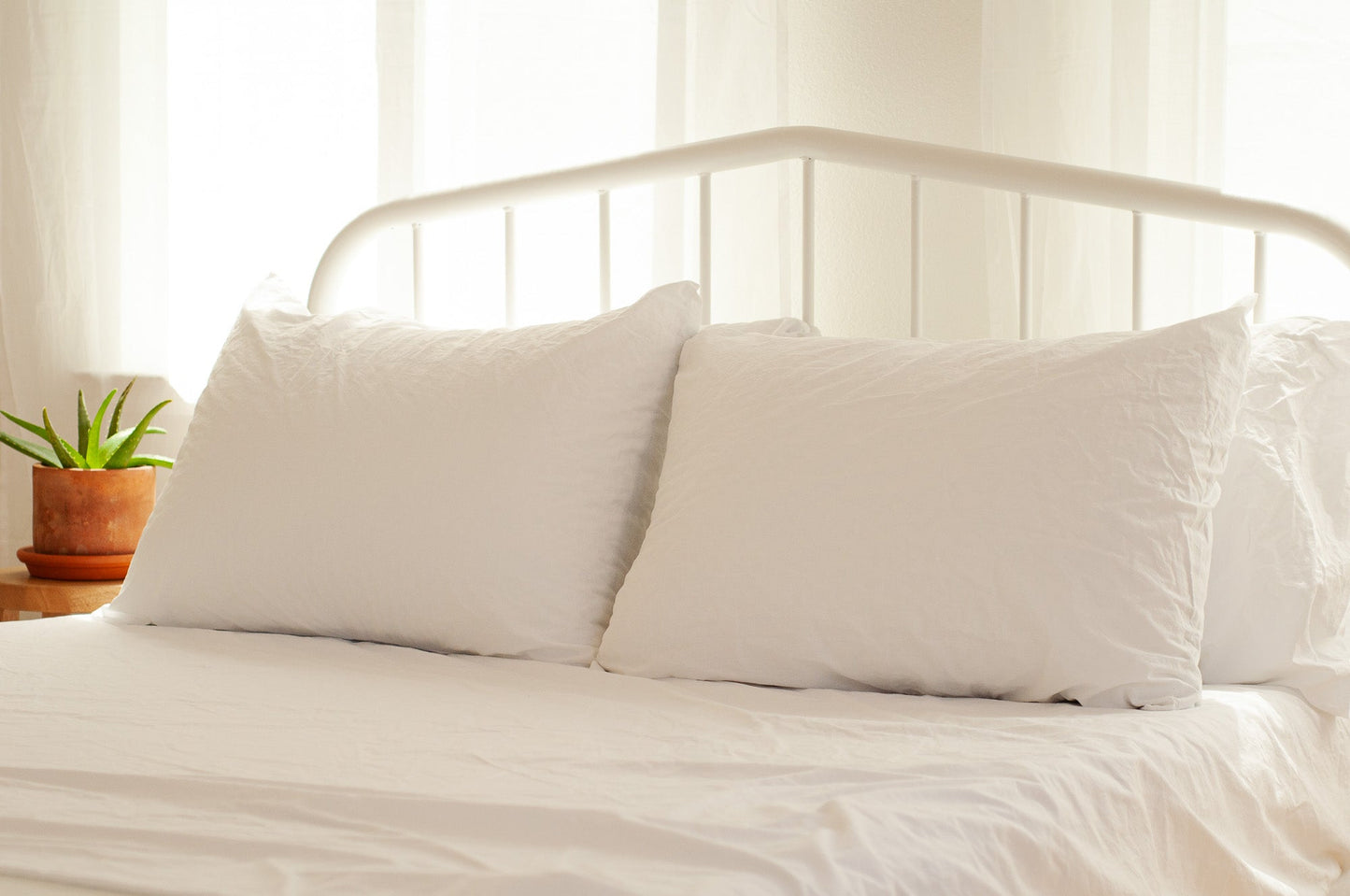 Nest Bedding® Crinkle Percale Organic Cotton Duvet Cover Set + Shams