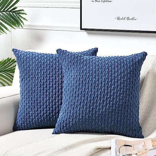 2 Packs Boho Cream Decorative Throw Pillow Covers 18x18 Inch for Couch Bed Sofa