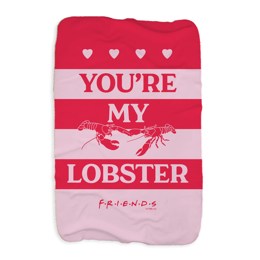 Friends Lobster Couple Sherpa Blanket
