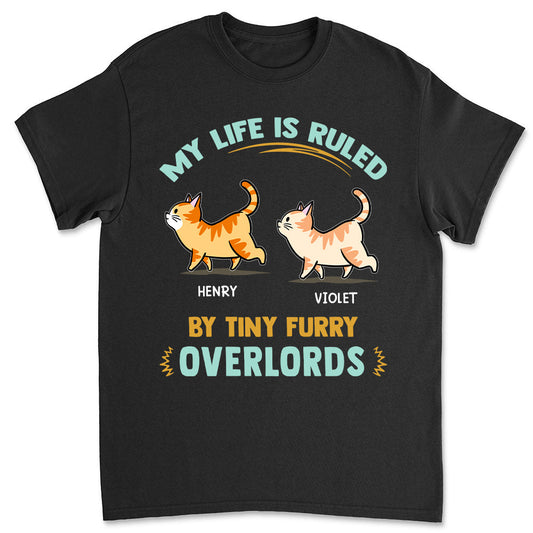 Furry Overlords Walking Cat - Personalized Custom Unisex T-shirt