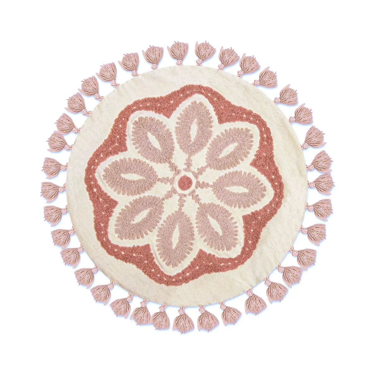 Crane Baby Parker Mandala Round Pillow