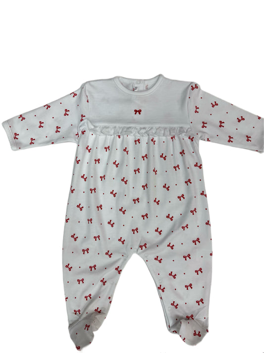 Red Bow Footie