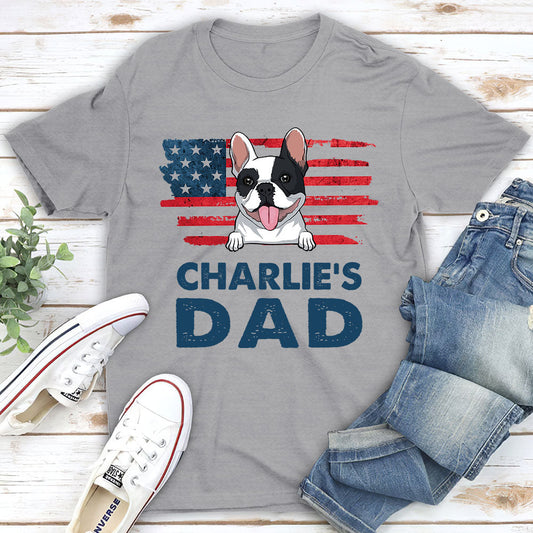 Dog Dad Simple - Personalized Custom Unisex T-shirt