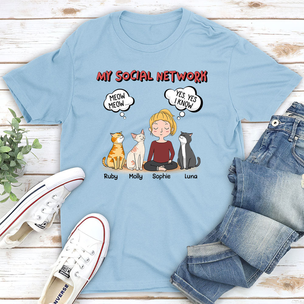 My Social Network - Personalized Custom Unisex T-shirt
