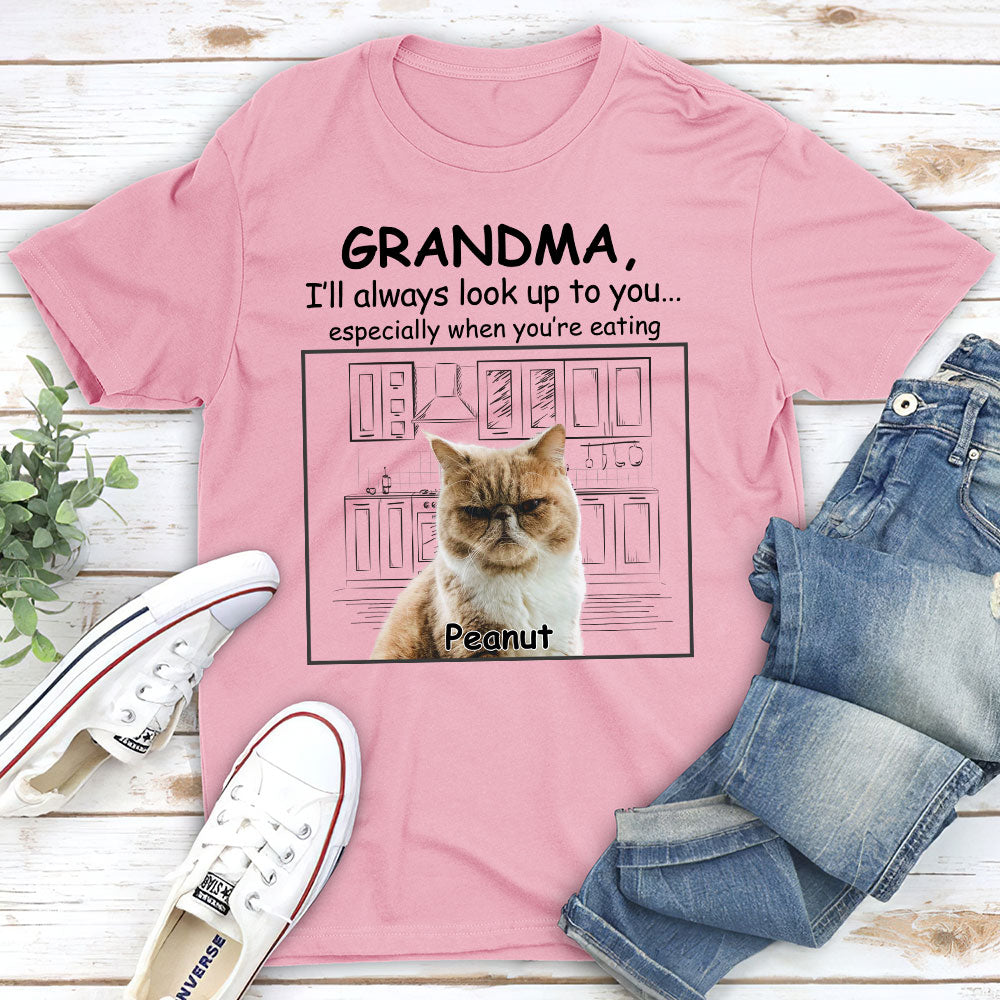 Cats Look Up To You - Personalized Custom Premium T-shirt