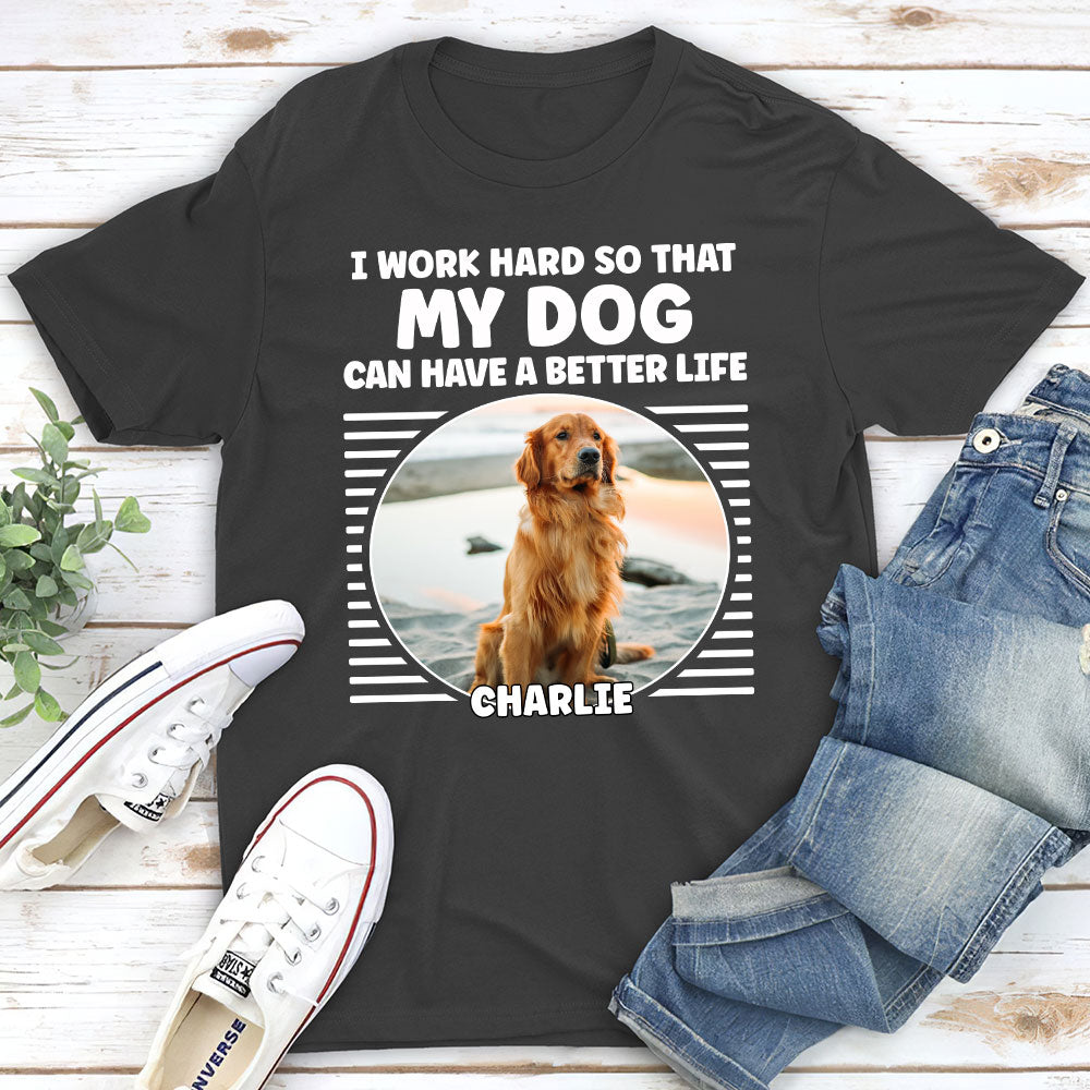 Work Hard For My Kids - Personalized Custom Unisex T-shirt