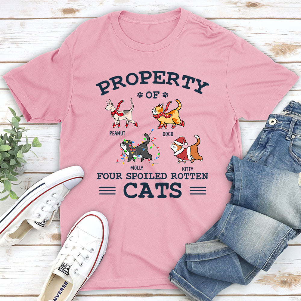 The Spoiled Rotten Cats - Personalized Custom Unisex T-shirt