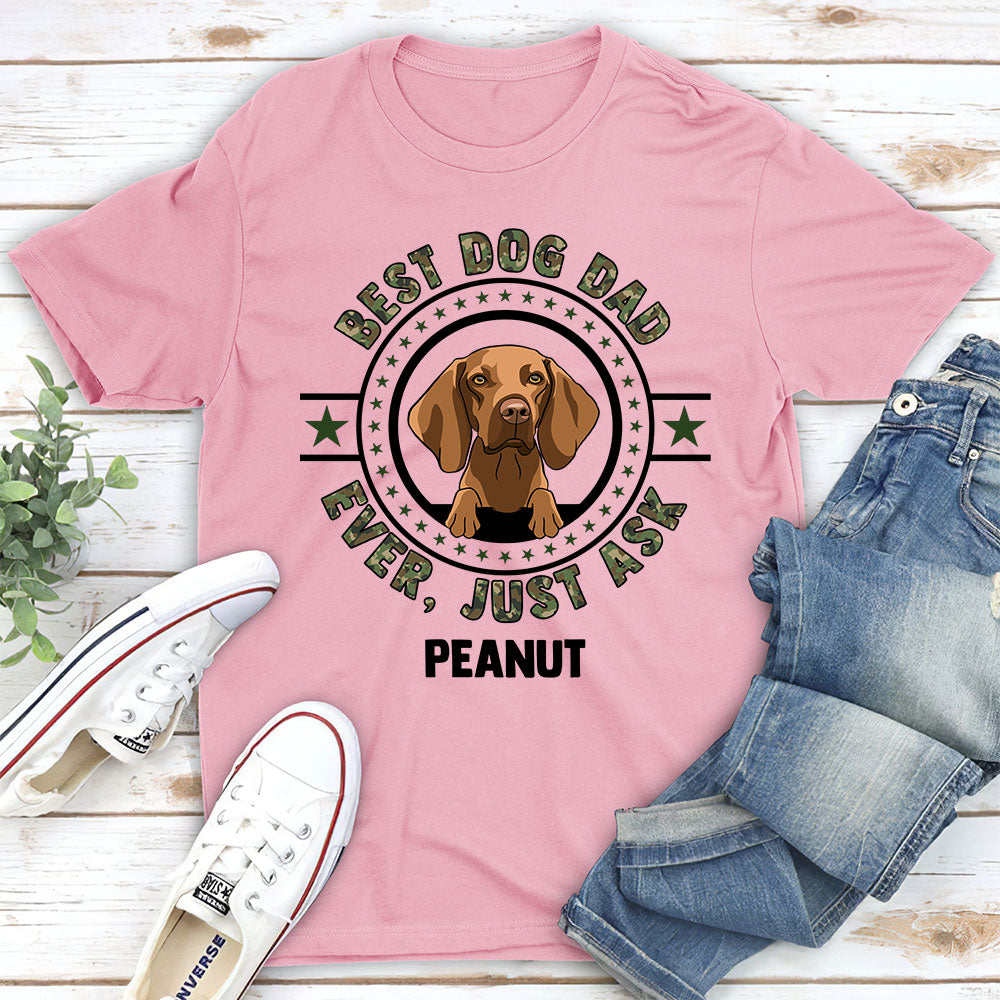 Circle Dog Dad - Personalized Custom Unisex T-shirt