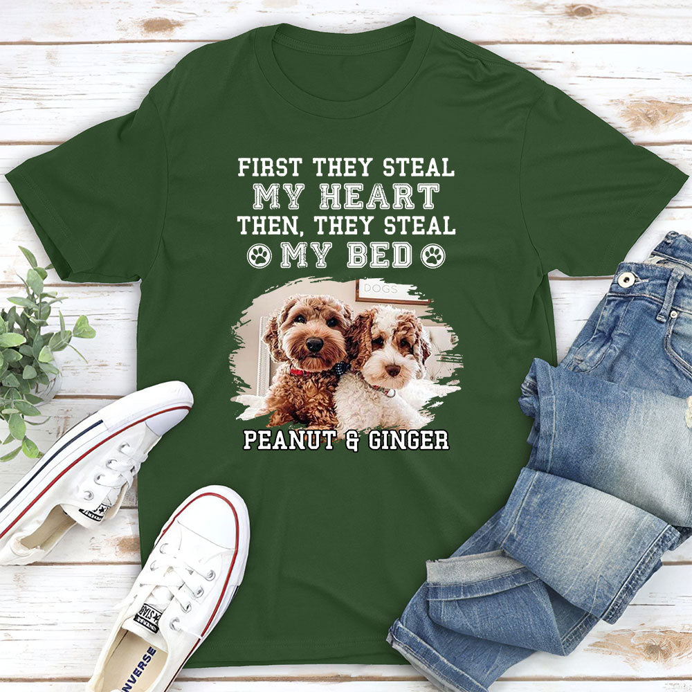 Steal My Heart First - Personalized Custom Unisex T-shirt