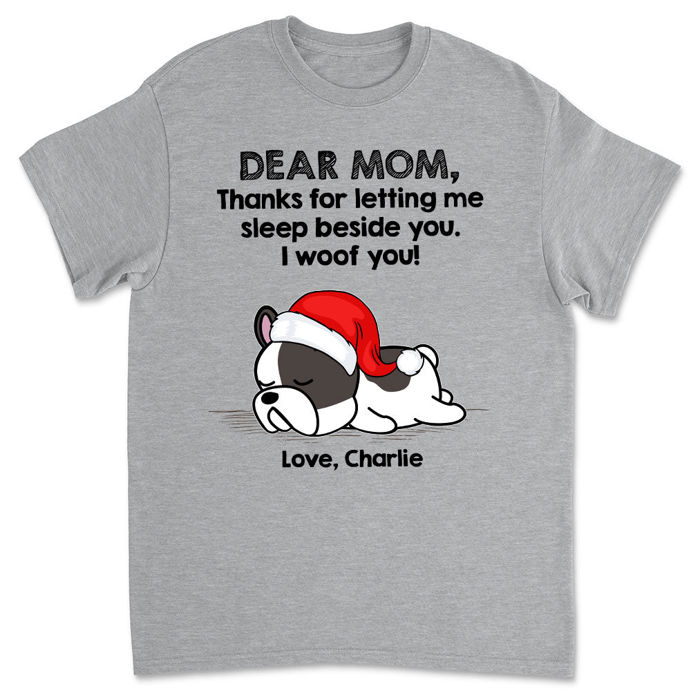Sleep Beside Dog - Personalized Custom Premium T-shirt