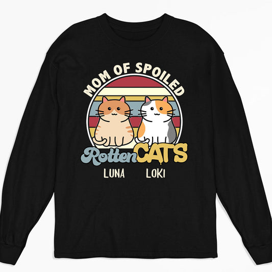 Spoiled Rotten Cat - Personalized Custom Long Sleeve T-shirt