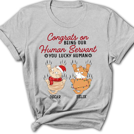 Congrats Servant - Personalized Custom Women's T-shirt