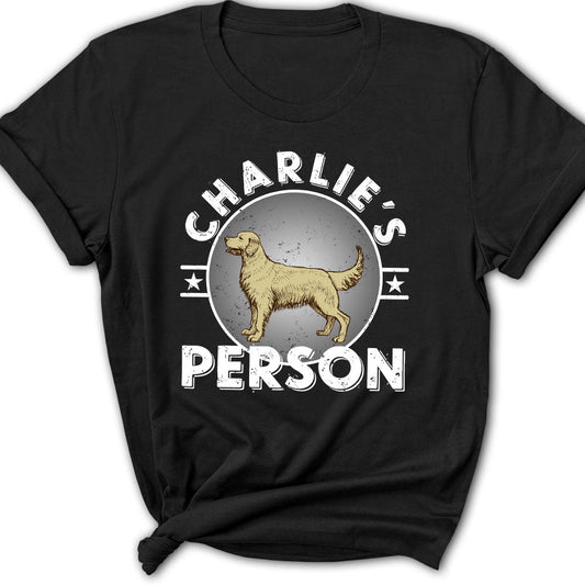 Dog Person Circle - Personalized Custom Women's T-shirt