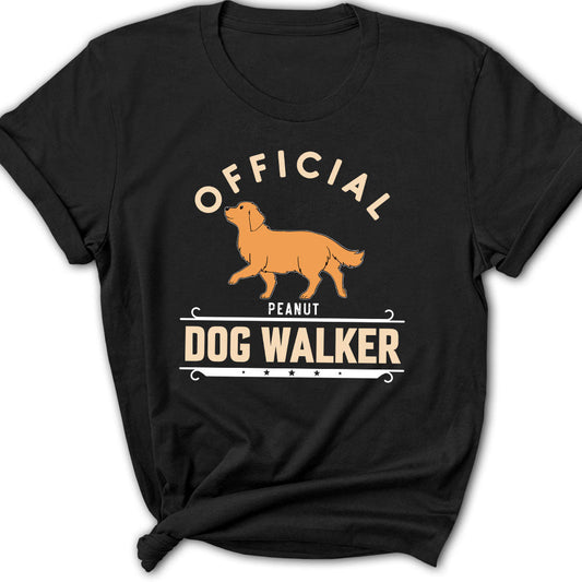 Official Dog Walker - Personalized Custom Women's T-shirt