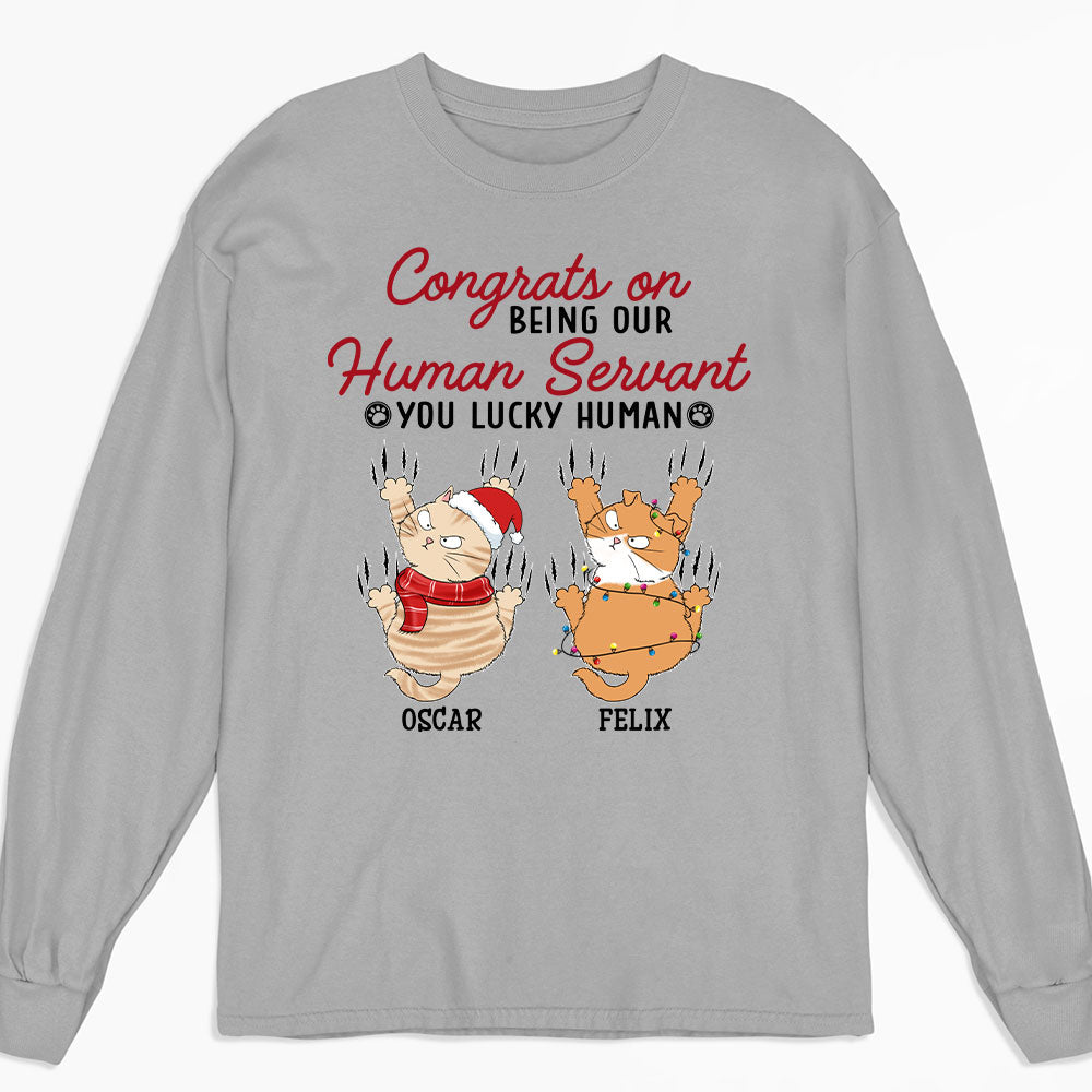 Congrats Servant - Personalized Custom Long Sleeve T-shirt