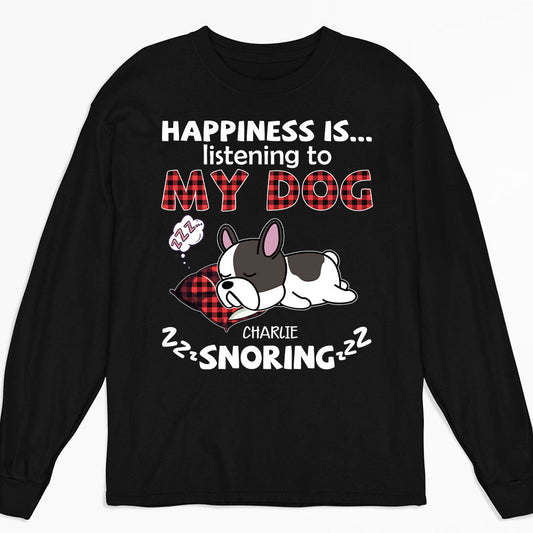 My Pets Snoring - Personalized Custom Long Sleeve T-shirt