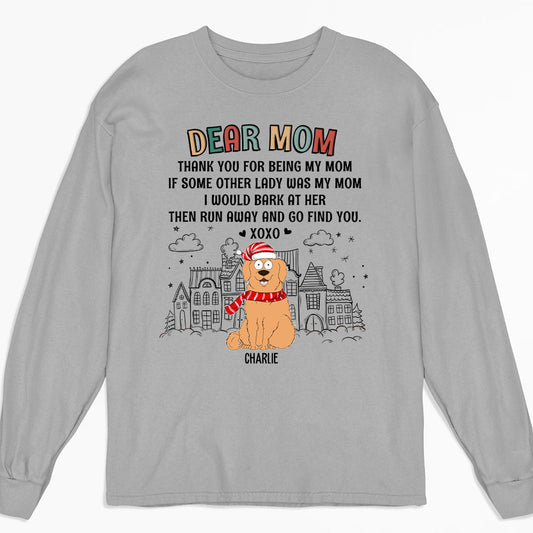 Dear Dad XOXO  - Personalized Custom Long Sleeve T-shirt