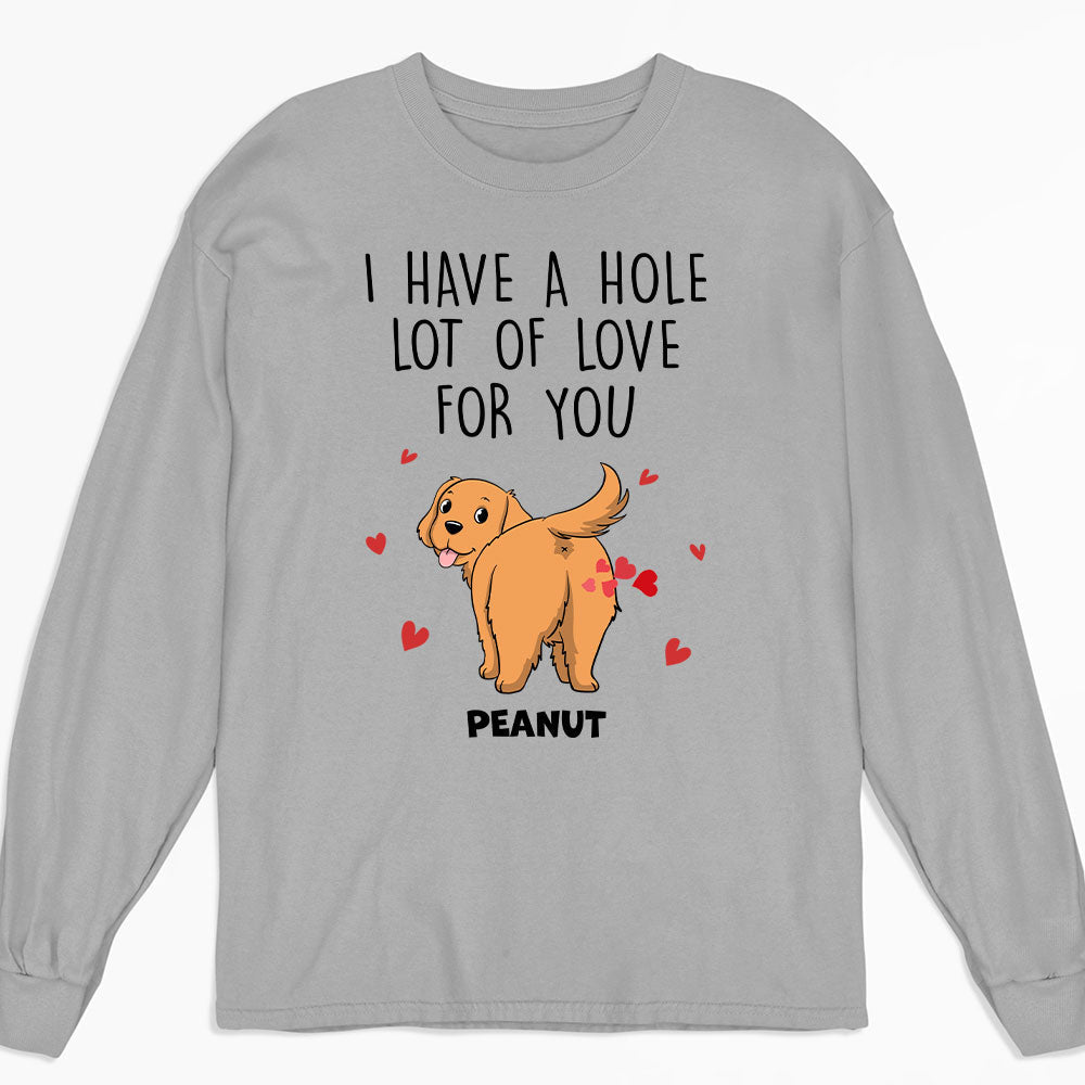 A W-Hole Lot - Personalized Custom Long Sleeve T-shirt