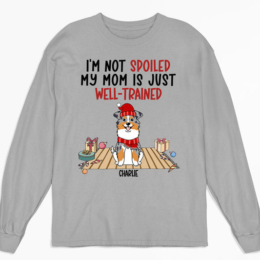 Well Trained Mom - Personalized Custom Long Sleeve T-shirt