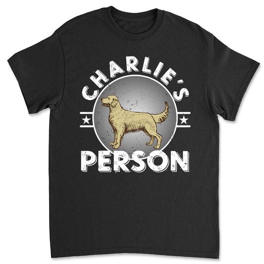 Dog Person Circle - Personalized Custom Unisex T-shirt