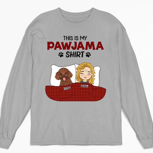 Pajama Shirt Version 3 - Personalized Custom Long Sleeve T-shirt