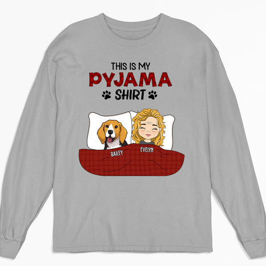 Pyjama Shirt - Personalized Custom Long Sleeve T-shirt