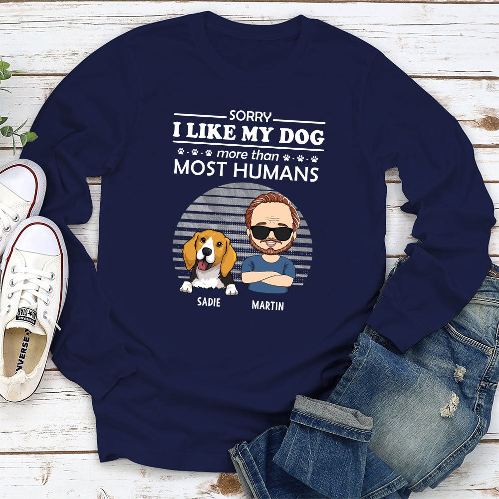 Sorry Not Sorry - Personalized Custom Long Sleeve T-shirt