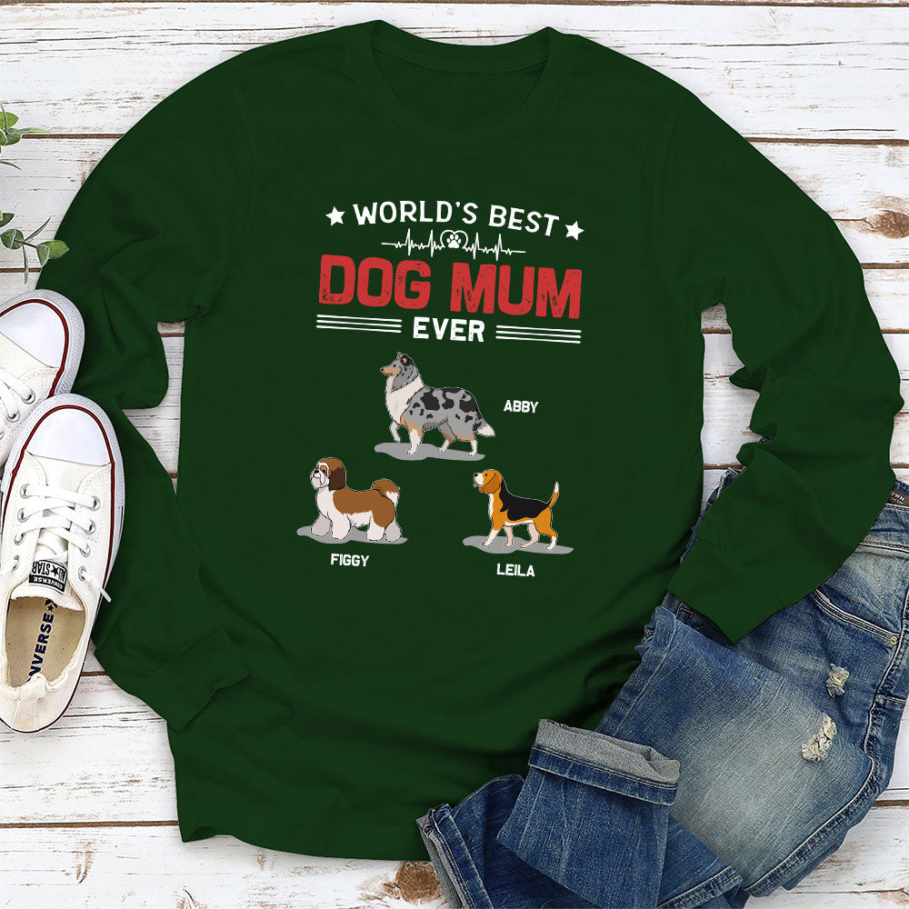 World's Dad Mom - Personalized Custom Long Sleeve T-shirt
