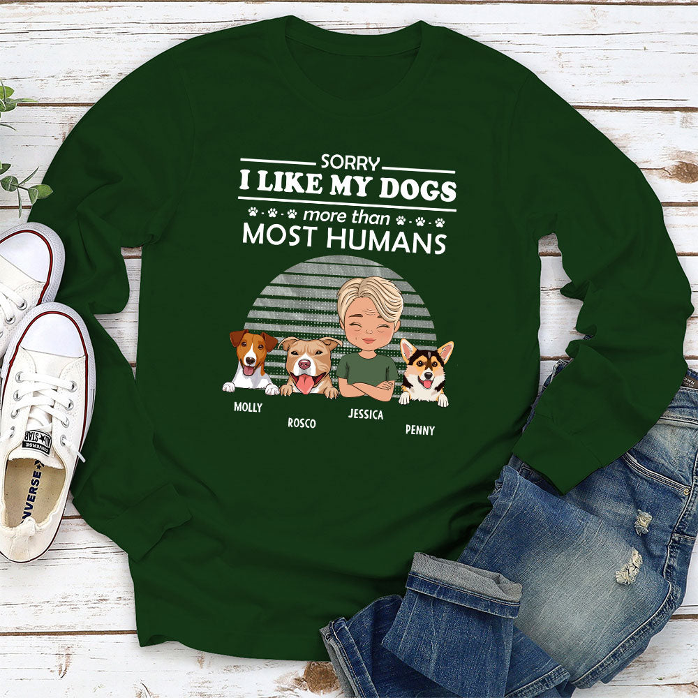 Sorry Not Sorry - Personalized Custom Long Sleeve T-shirt