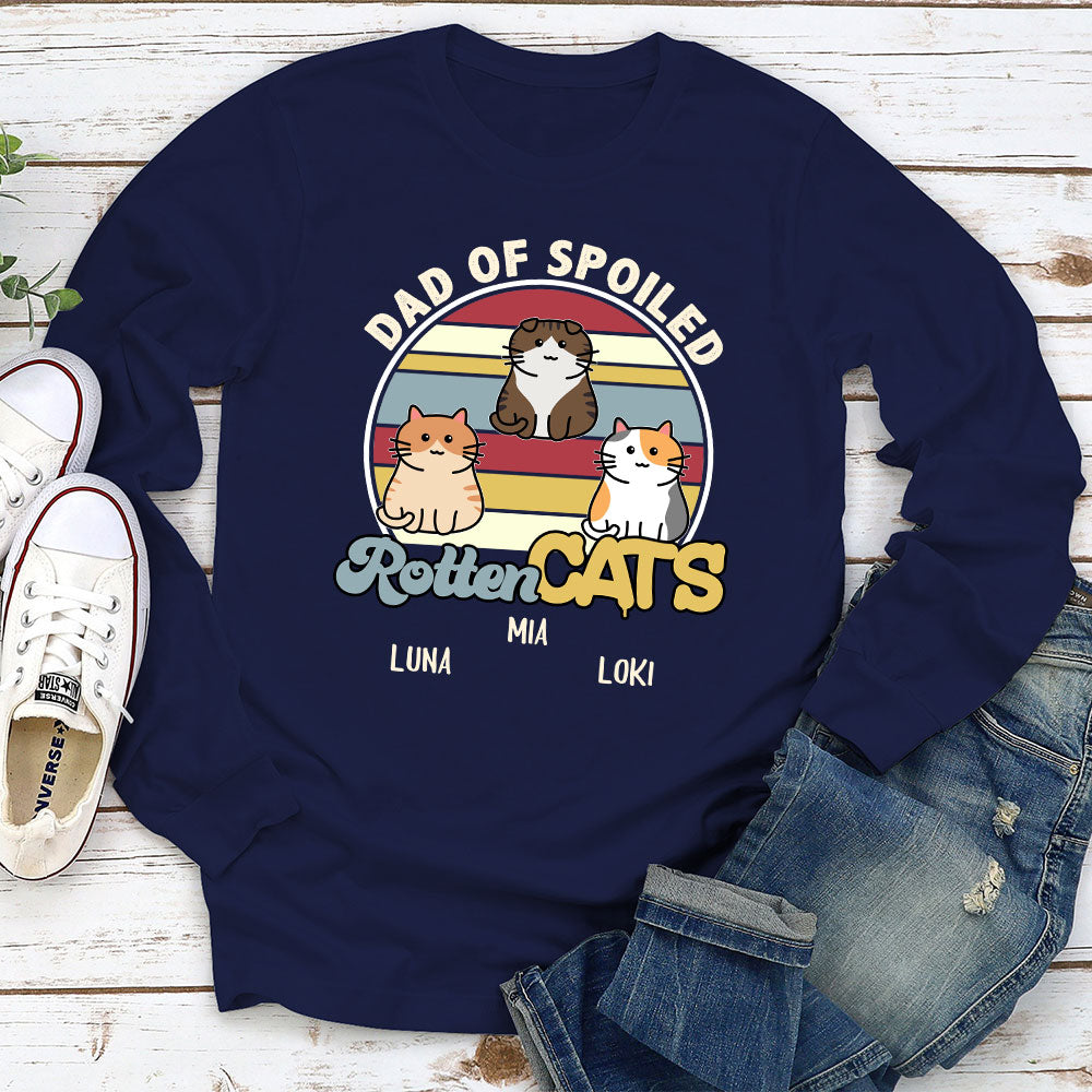 Spoiled Rotten Cat - Personalized Custom Long Sleeve T-shirt